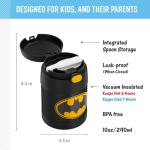 Batman Insulated Food Jar with Spoon, 10 Ounce