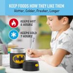 Batman Insulated Food Jar with Spoon, 10 Ounce
