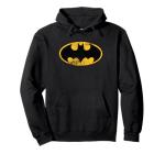 Classic Batman Logo Distressed Pullover Hoodie