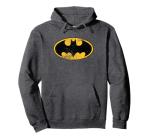Classic Batman Logo Distressed Pullover Hoodie