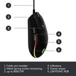 Logitech G203 RGB Wired Gaming Mouse - 8,000 DPI