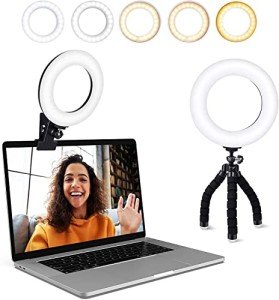 Dimmable LED Ring Light for Video Calls & Streaming