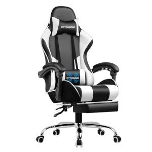 GTRACING Adjustable Gaming Chair with Footrest & Support