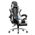 GTRACING Adjustable Gaming Chair with Footrest & Support
