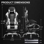 GTRACING Adjustable Gaming Chair with Footrest & Support