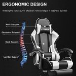 GTRACING Adjustable Gaming Chair with Footrest & Support