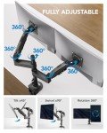 HUANUO Adjustable Dual Monitor Stand for Desks