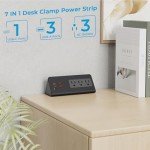 Nightstand Power Strip with USB Ports & Outlets