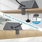 Nightstand Power Strip with USB Ports & Outlets