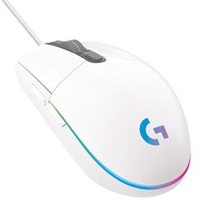 Logitech G203 RGB Wired Gaming Mouse - White