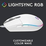 Logitech G203 RGB Wired Gaming Mouse - White