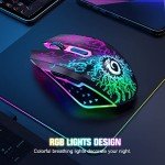 Wireless Gaming Mouse with Colorful LED Lights