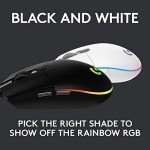 Logitech G203 RGB Wired Gaming Mouse - White