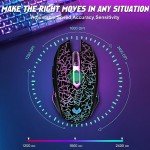 LuLabboard Rechargeable Wireless Gaming Mouse with RGB Lights