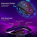 LuLabboard Rechargeable Wireless Gaming Mouse with RGB Lights