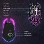 LuLabboard Rechargeable Wireless Gaming Mouse with RGB Lights