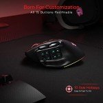 Redragon M811 PRO Wireless RGB MMO Gaming Mouse