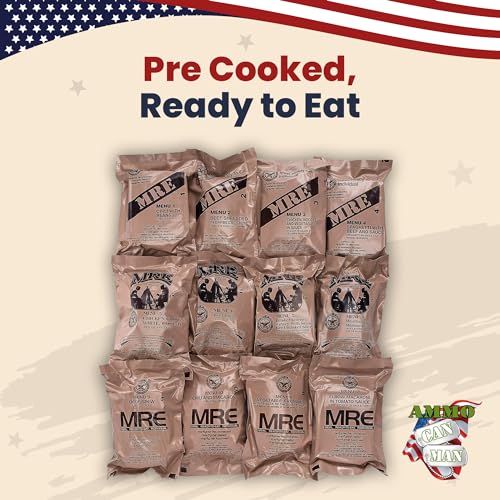 Military MREs: 12ct Case, Menus 1-12