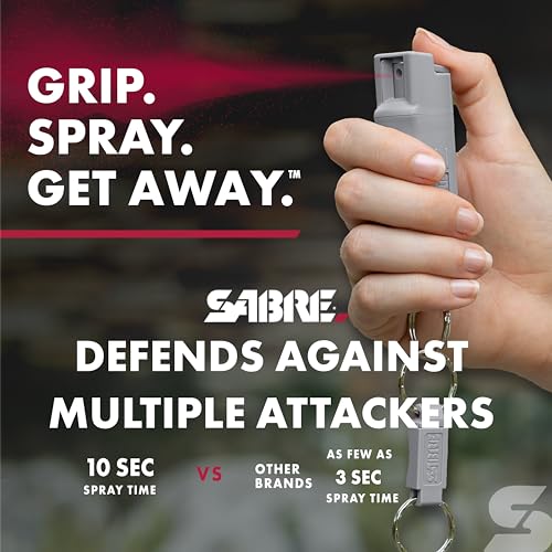 SABRE Maximum Strength Pepper Spray with Keychain