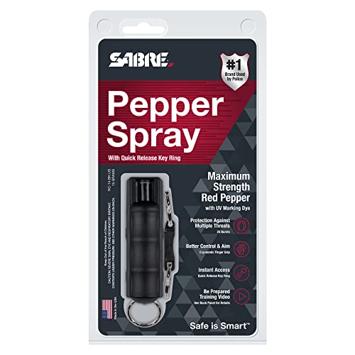 SABRE Maximum Strength Pepper Spray with Keychain
