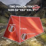 2-Person Emergency Shelter Tent - Reflective & Waterproof