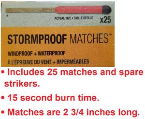UCO Stormproof Matches - Wind & Water Proof