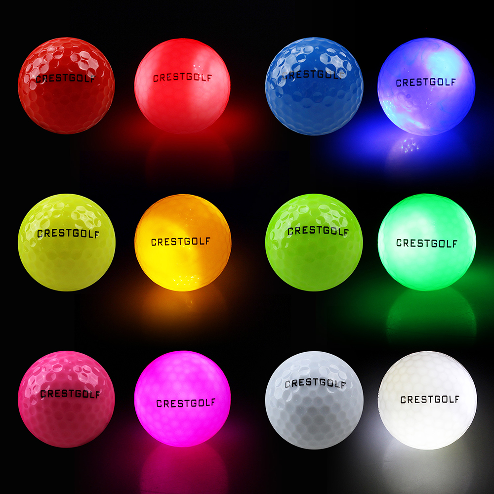 Night Glow LED Golf Balls - 6 Pack