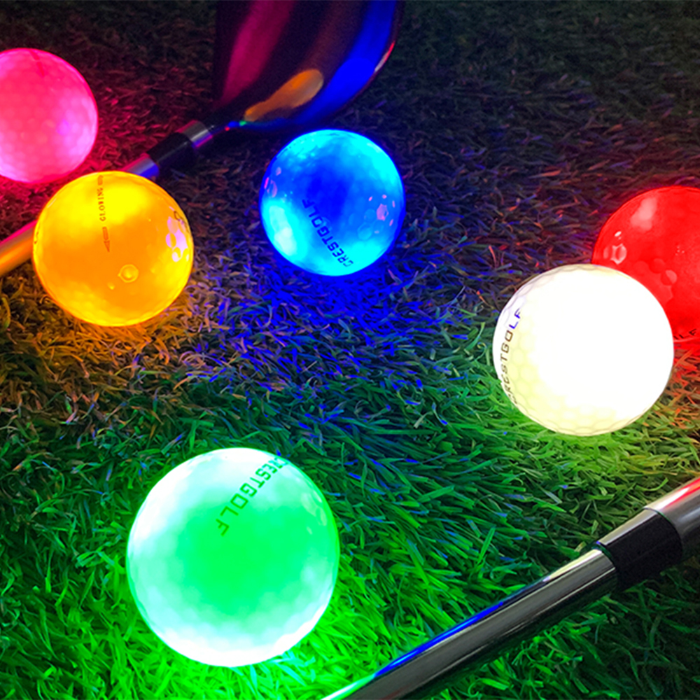 Night Glow LED Golf Balls - 6 Pack