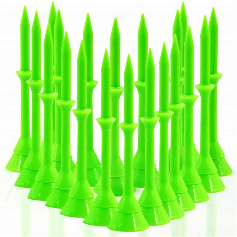 Unbreakable Plastic Golf Tees - 60 Pcs, 3 1/4 Inch