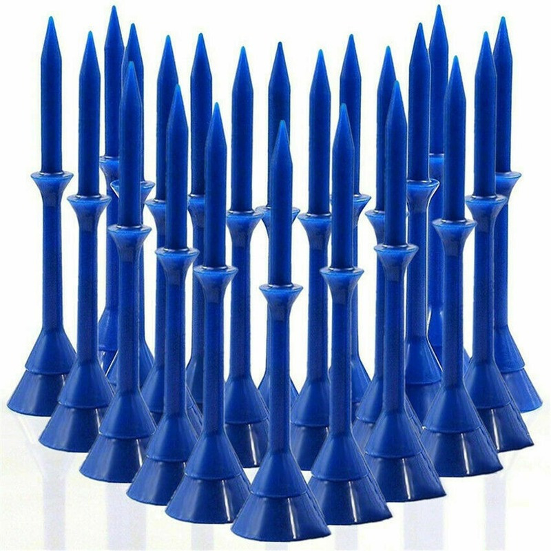 Unbreakable Plastic Golf Tees - 60 Pcs, 3 1/4 Inch