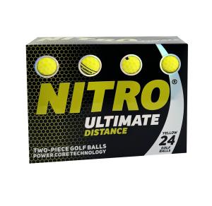 Nitro Golf Ultimate Distance Golf Balls, White, 45 Pack