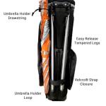 Black Powerbilt 14-Way Golf Stand Bag