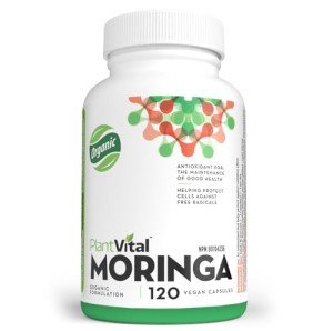 PlantVital Organic Moringa Leaf Capsules - 120 Count