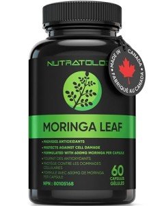 Organic Moringa Leaf Capsules - 1200MG Antioxidants