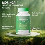 Moringa Capsules & Powder - 800 mg Wellness Boost