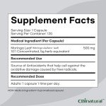 Moringa Leaf Extract 10:1, 5,000 mg, 120 Capsules