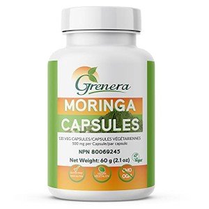 Grenera Moringa Capsules 2000 mg - 120 Veg Capsules
