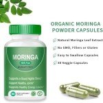 Nutrient-Rich Moringa Powder Capsules - 3 Pack