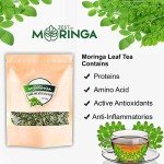 Organic Moringa Green Tea Leaves - 50g Pack