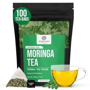 Blendart Moringa Tea Bags – 100 Count Herbal Tea