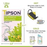 Tipson Organic Moringa Tea - Original Flavor - 25 Bags