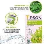 Tipson Organic Moringa Tea - Original Flavor - 25 Bags