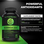 Organic Moringa Leaf Capsules - 1200MG Antioxidants