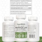 Organic Moringa Capsules 1200mg - Gut Health Boost