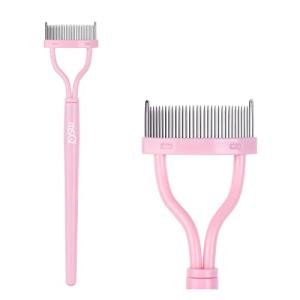 Pink Eyelash Comb and Mascara Brush Tool