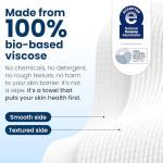 Organic Face Towels - 100% Biobased, 50 Ct