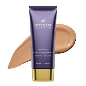 Westmore Beauty Body Coverage Perfector – Waterproof Leg & Body Makeup - Tattoo Cover Up Makeup - 3.5 Oz (Natural Radiance)