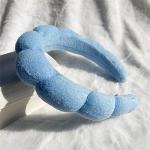 LALAXAVA Soft Blue Spa Headband for Skincare