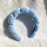 LALAXAVA Soft Blue Spa Headband for Skincare