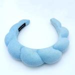 LALAXAVA Soft Blue Spa Headband for Skincare